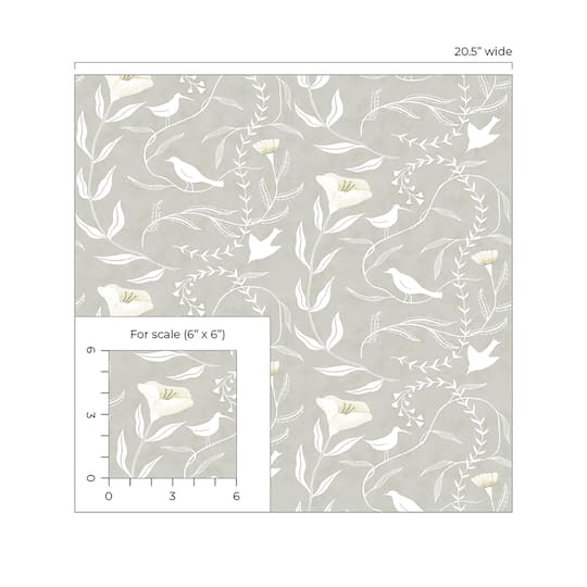 Elana Gabrielle Birdsong Peel & Stick Wallpaper